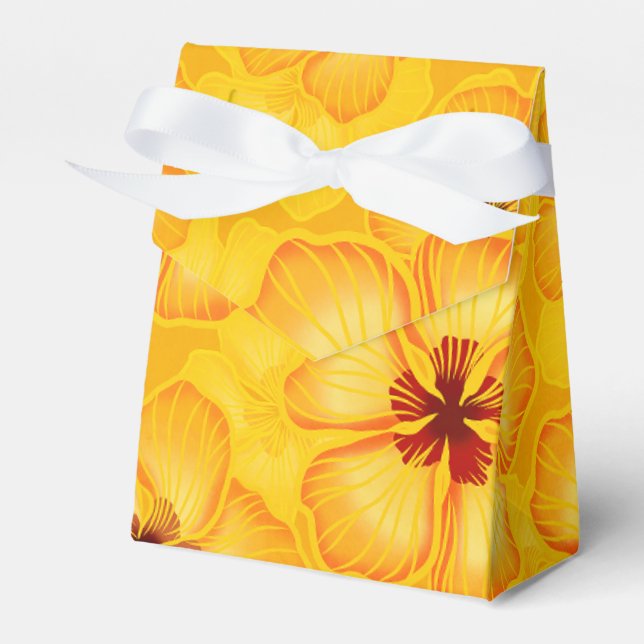 Tropischer hawaiianischer Ausdruck Geschenkschachtel (Vorderseite)