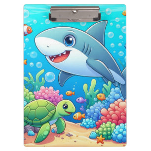 Tropischer/Hawaiianischer farbenfroher Unterwasser Klemmbrett