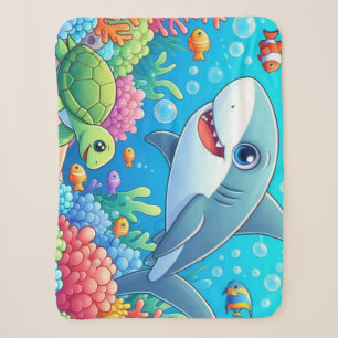 Tropischer/hawaiianischer farbenfroher Unterwasser Sherpadecke