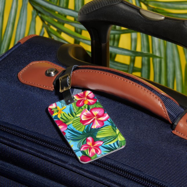 Tropischer Hawaiianischer Gepäcktag Gepäckanhänger (Vorderseite Insitu 1)