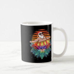 Tropischer Hawaiianischer Sommer Lustiger Weihnach Kaffeetasse