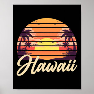 Tropischer hawaiianischer Sommerurlaub Aloha Hi Re Poster
