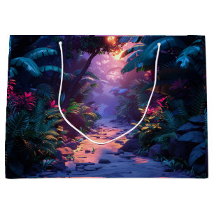 Tropischer hawaiianischer Wanderweg Große Geschenktüte