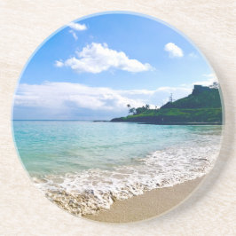 tropischer Hawaiianstrand Getränkeuntersetzer