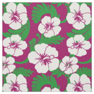 Tropischer hawaiischer Hibiskus-magentarotes Mit Stoff