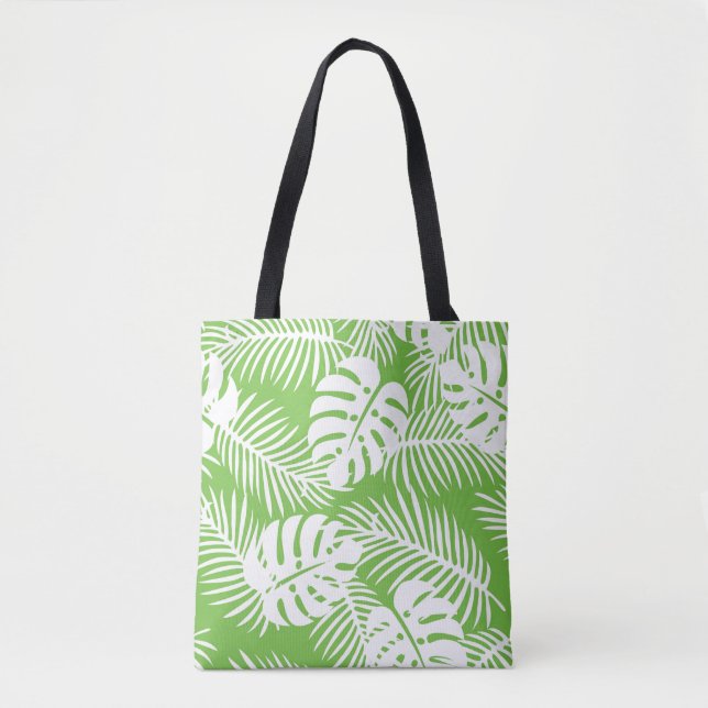 Tropischer Herbst, Sommerblattmuster Tasche (Vorderseite)