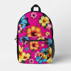 Tropischer Hibiskus Bedruckter Rucksack
