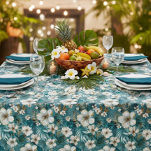 Tropischer Hibiskus-Blüten-Teal