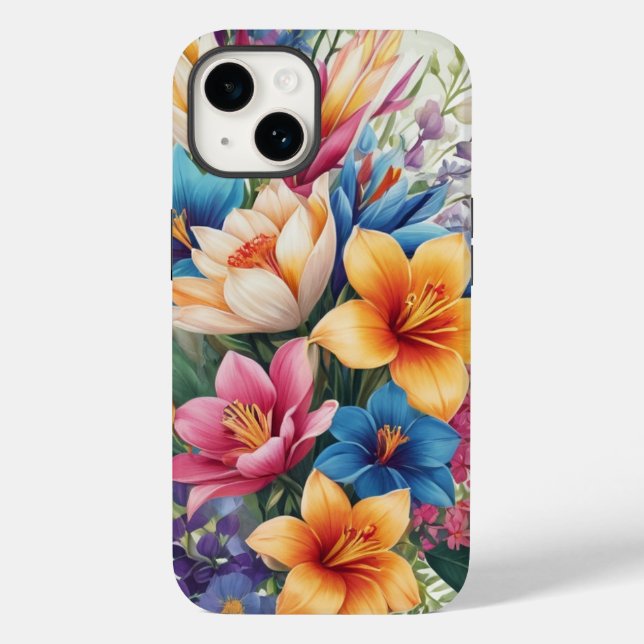 Tropischer Hibiskus Case-Mate iPhone 14 Hülle (Rückseite)
