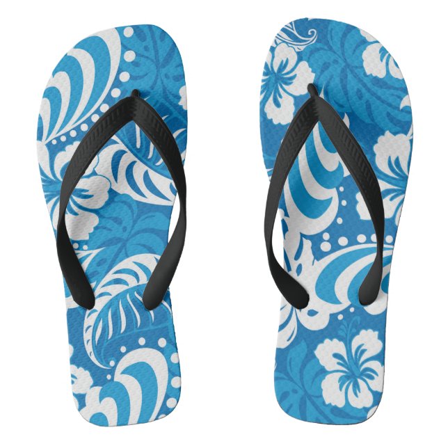 Tropischer Hibiskus Flip Flops (Fußbett)