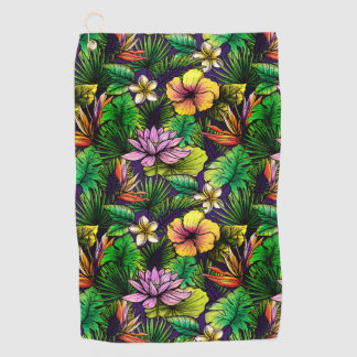 Tropischer Hibiskus Golfhandtuch