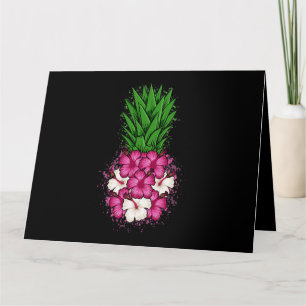 Tropischer Hibiskus Hawaiian Pineapel Aloha Hawaii Karte