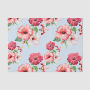 Tropischer Hibiskus-hawaiisches mit Seidenpapier