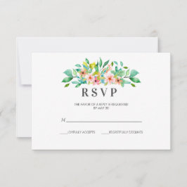 Tropischer Hibiskus | Hochzeit RSVP mit Karte