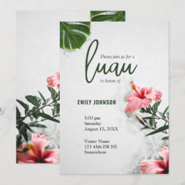 Tropischer Hibiskus Luau Einladung