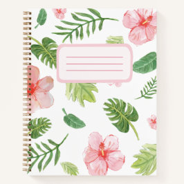 Tropischer Hibiskus Notizbuch