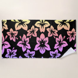 Tropischer Hibiskus | Ombre Beach Handtuch