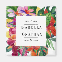 Tropischer Hibiskus, Plumeria & Palm | SAVE THE DA