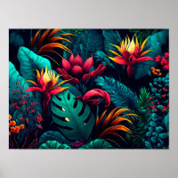 Tropischer Hintergrund mit exotischen Blume und Bl