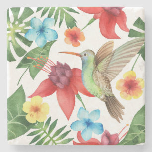 Tropischer Hummingbird 2 Steinuntersetzer
