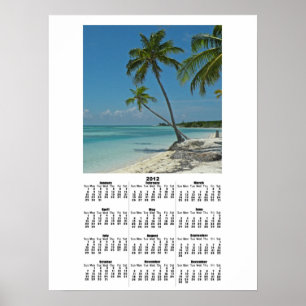 Tropischer Inselstrand 2012 Kalender Poster Druck