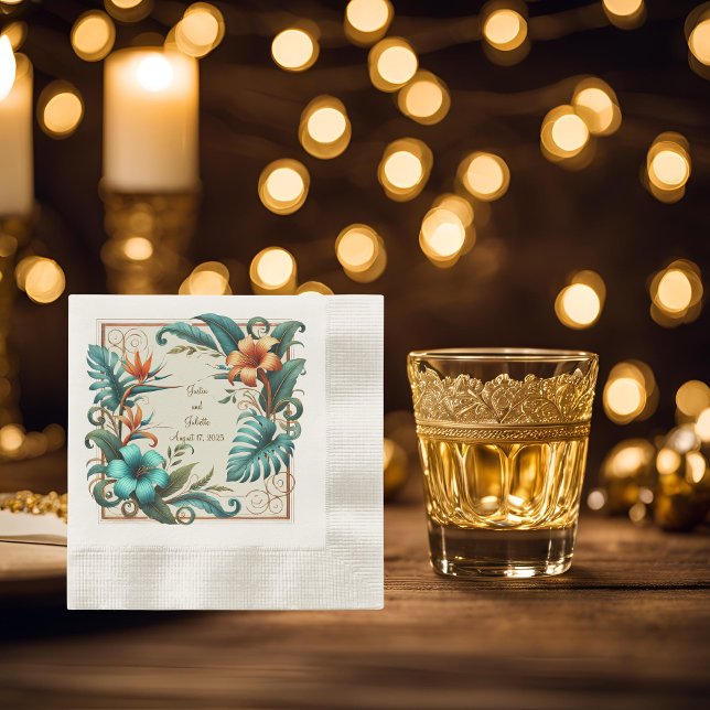 Tropischer Iridescance Cocktail Serviette (Von Creator hochgeladen)