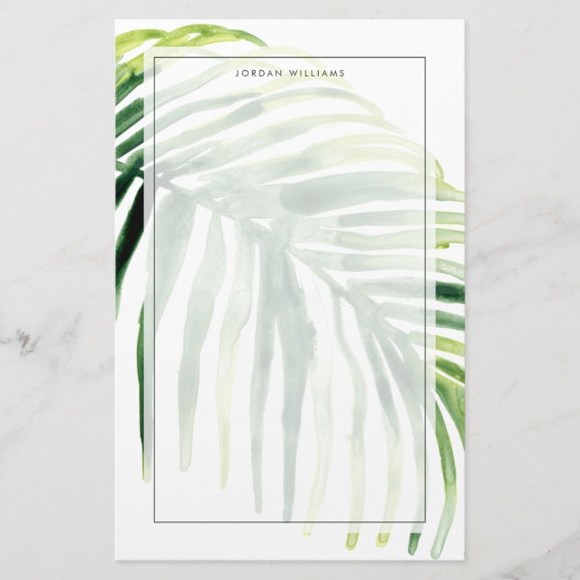 Tropischer Jewel Leaf Briefpapier (Vorderseite)