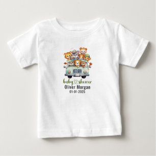Tropischer Jungle Safari Tiere Kinderdusche Baby T-shirt