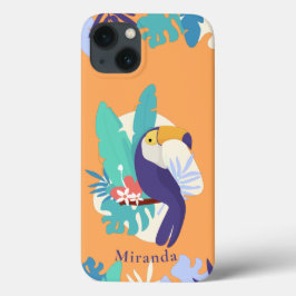 Tropischer Jungle Toucan Illustration Case-Mate iPhone Hülle