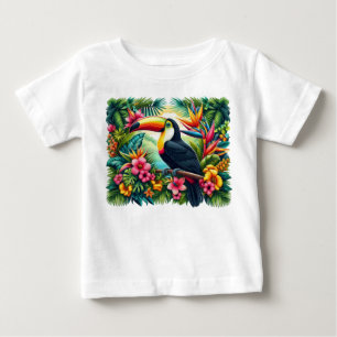 Tropischer/Jungle-Tukan-Vogel Baby T-shirt