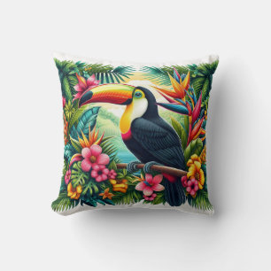 Tropischer/Jungle-Tukan-Vogel Kissen