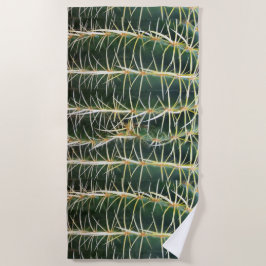Tropischer Kaktus-botanisches Foto Strandtuch