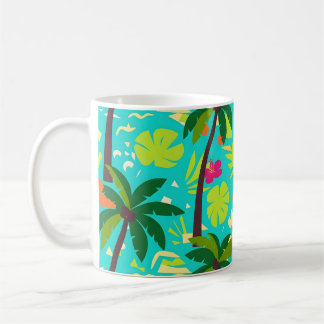Tropischer Kigai-Palmenbaum Ästhetik Sommerlaub  Kaffeetasse