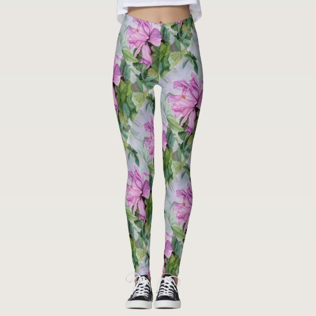 TROPISCHER KOPFPINK ORCHID | LEGGINGS (Vorderseite)