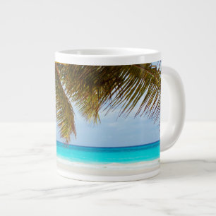 Tropischer Kühlstrand Jumbo-Tasse