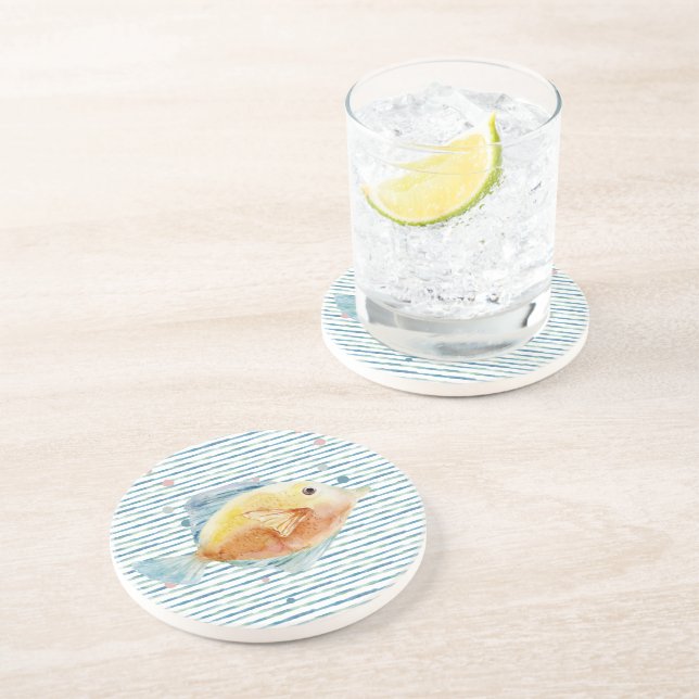TROPISCHER KÜSTENFANG, KÜSTENBRICHT, STRAND GETRÄNKEUNTERSETZER (Seite)