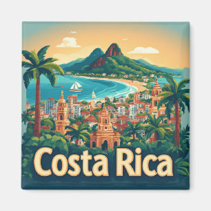 Tropischer Küstenort Costa Rica Magnet