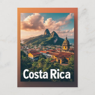 Tropischer Küstenort Costa Rica Postkarte