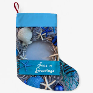 Tropischer Küstenseashell-Feiertag Kleiner Weihnachtsstrumpf
