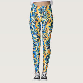 Tropischer Leopard Leggings