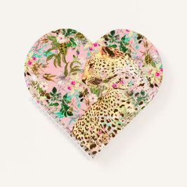 Tropischer Leopardenprint Notizbuch