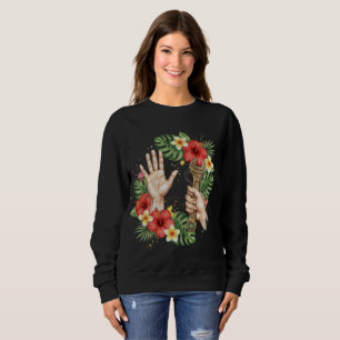Tropischer Mechaniker-Schraubenschlüssel & Hibisku Sweatshirt
