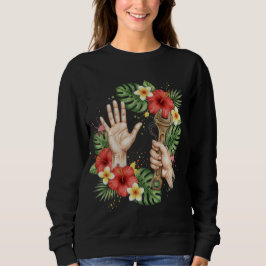 Tropischer Mechaniker-Schraubenschlüssel & Hibisku Sweatshirt