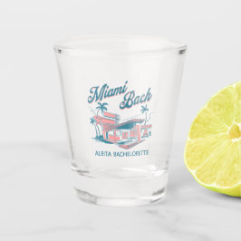 Tropischer Miami Beach Junggeselinnen-Abschied Schnapsglas