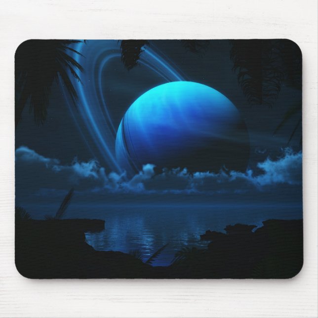 Tropischer Mond Mousepad (Vorne)