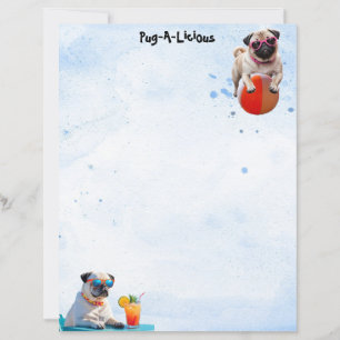 Tropischer Mops-A-licious Niedlich Mops Dog Statio