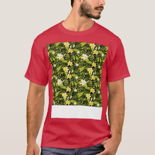 Tropischer nahtloser Muster Hawaiischer Hibiskus M T-Shirt