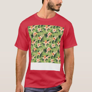 Tropischer nahtloser Muster Hawaiischer Hibiskus M T-Shirt