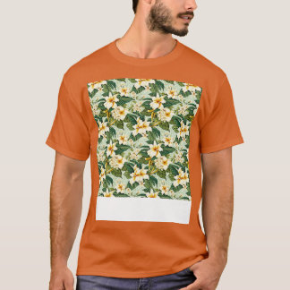Tropischer nahtloser Muster Hawaiischer Hibiskus M T-Shirt