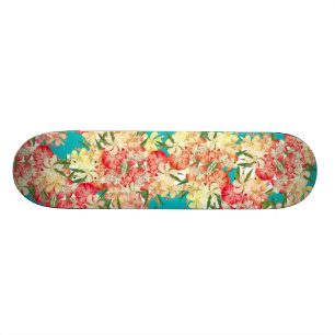 Tropischer Oleander-BlumenBlumen-InselSkateboard Skateboard